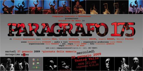 paragrafo 175 al Teatro Valle di Giffoni