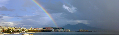 l’arcobaleno e il vesuvio…