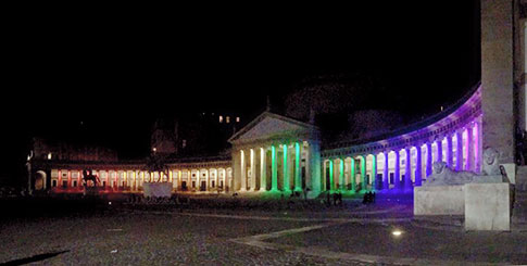 piazza del plebiscito arcobaleno