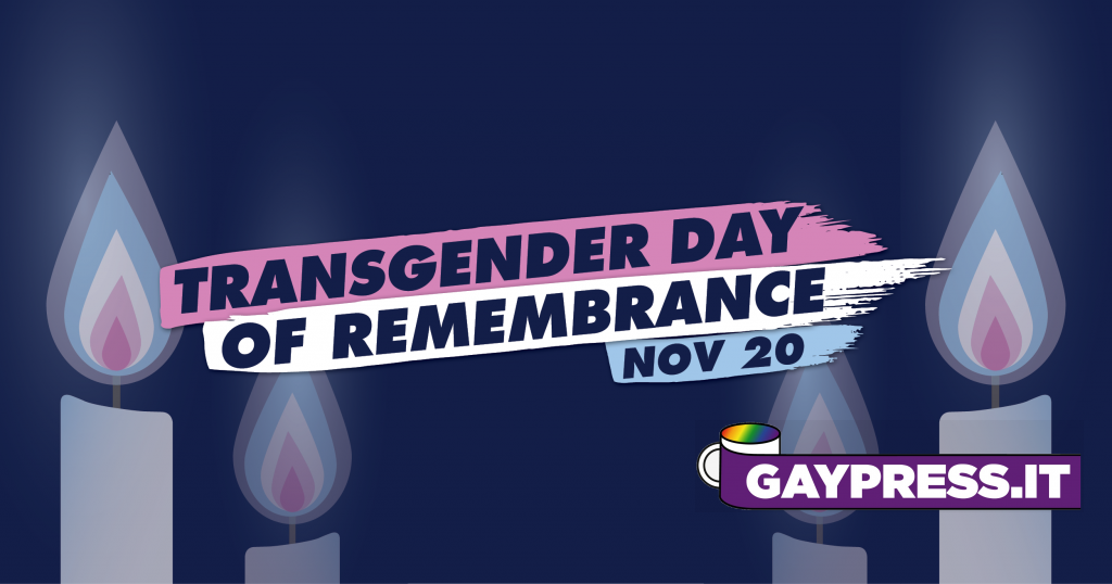 Transgender day of Remembrance si celebra il 20 novembre