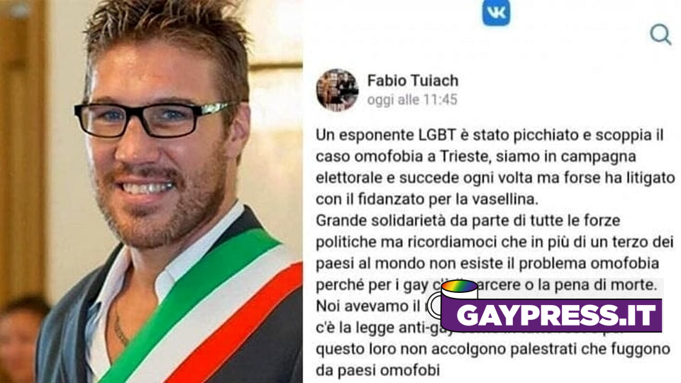 post omofobo VKontakte Fabio Tuiach: condanna a due anni per il post omofobo
