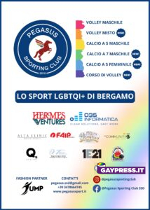 Sport LGBT+ a Bergamo con la Pegasus Sporting Club